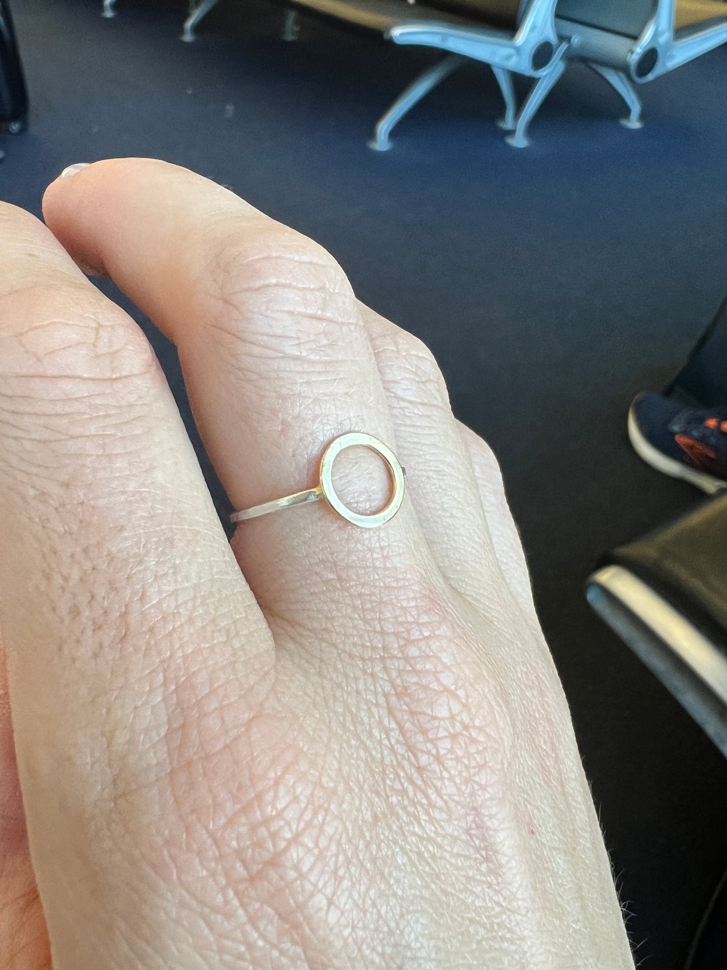 Custom Order for Stephanie | Geometric rings in platinum and 18k yellow gold
